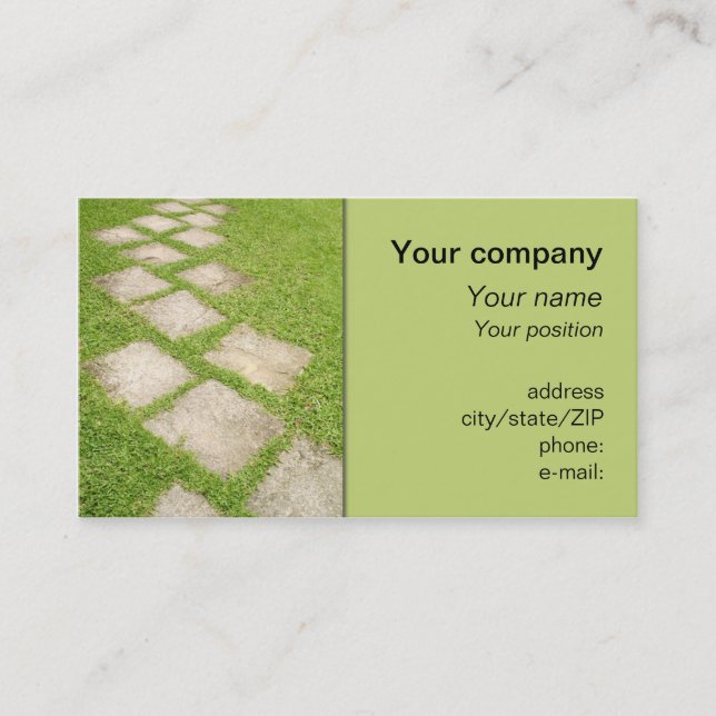 "Garden path" business card (Front)
