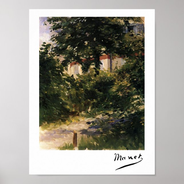 Garden Path in Rueil by Édouard Manet Poster (Front)
