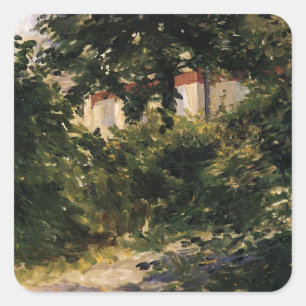 Garden Path in Rueil by Édouard Manet Square Sticker