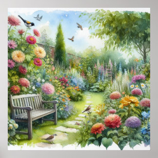 Garden Path Landscape 8 Poster