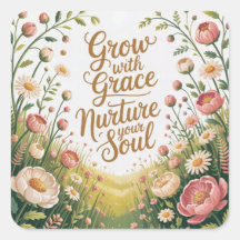 Garden Path Scene Grow With Grace Quote