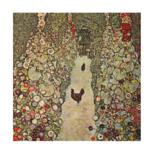 Garden Path w Chickens, Gustav Klimt, Art Nouveau