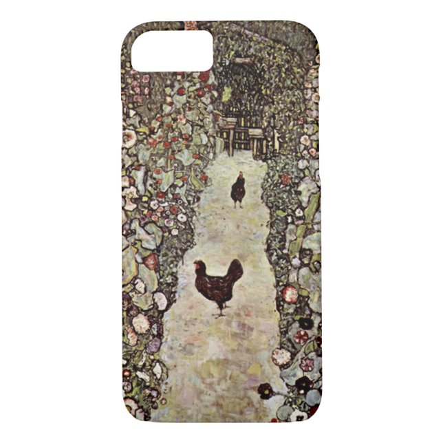 Garden Path with Chickens ~ Gustav Klimt Case-Mate iPhone Case (Back)