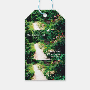 Garden Path with Proverbs 3:5-6 Gift Tags