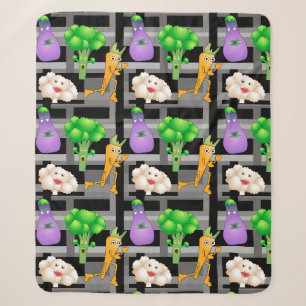  Garden Pattern 2 Sherpa Blanket