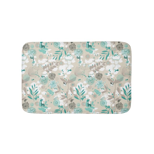 Garden Pattern Bath Mat (Front)