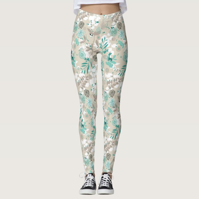 Garden Pattern Leggings (Front)