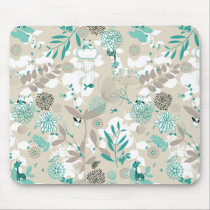 Garden Pattern Mouse Mat
