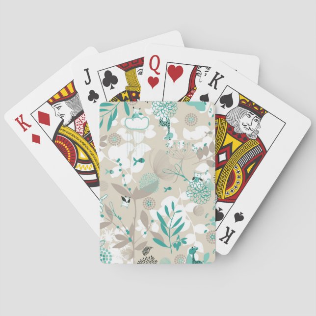 Garden Pattern Playing Cards (Back)