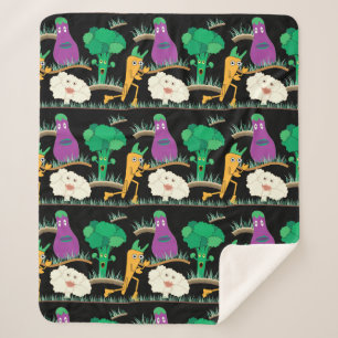  Garden Pattern Sherpa Blanket