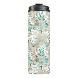 Garden Pattern Thermal Tumbler