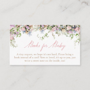 Garden Pink Baby in Bloom Books for Baby Enclosure Card