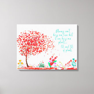 Garden plant love  canvas print