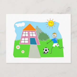 Garden Play Postcard