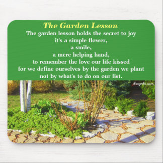 Garden Poetry Quote Mouse Mat