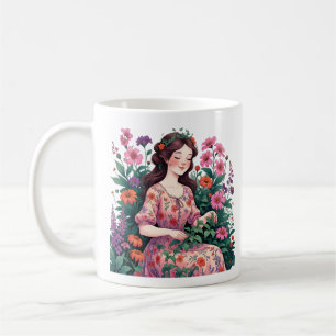 Garden Queen Floral Gardener Aesthetic Coffee Mug