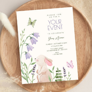 Garden rabbit invitation