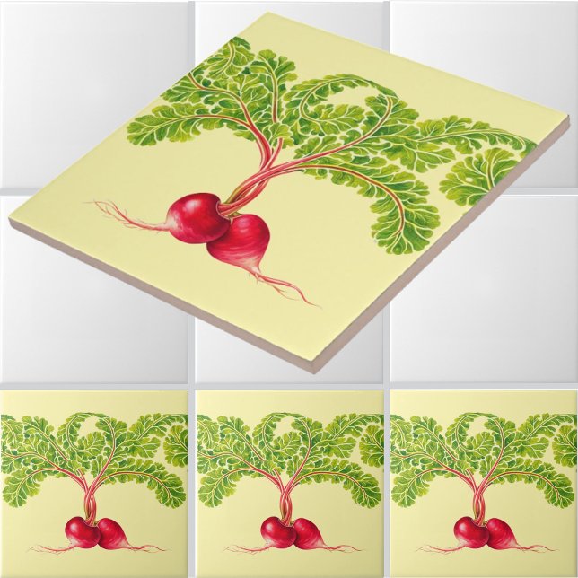Garden Radishes Frieze Pattern Tile (Creator Uploaded)