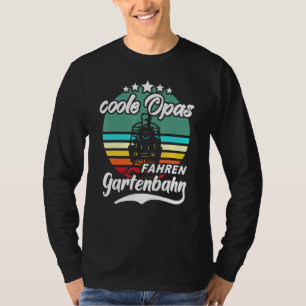 Garden Railway Steam Train Model Railway Grandpa L T-Shirt