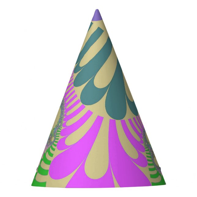 Garden Rainbow Mod Party Hat (Front)