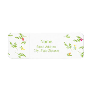 Garden Return Address Label