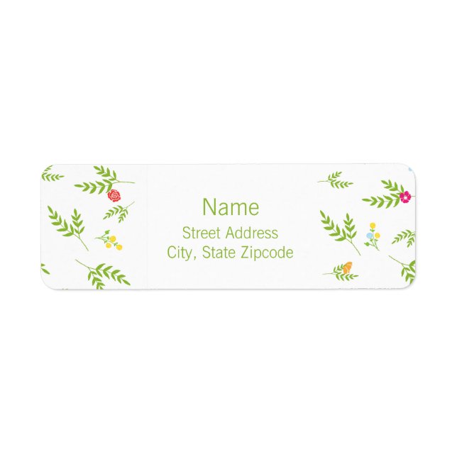 Garden Return Address Label (Front)