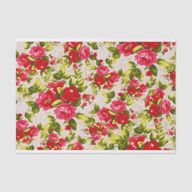 Garden Rose Tissue Paper Sheets (Front)