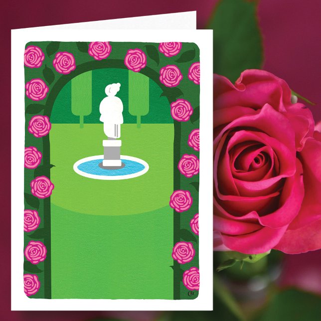 Garden Roses and Statue Card (Creator Uploaded)