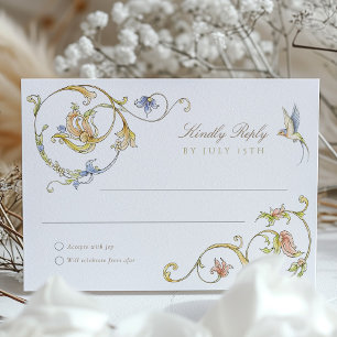 Garden RSVP Card Wedding