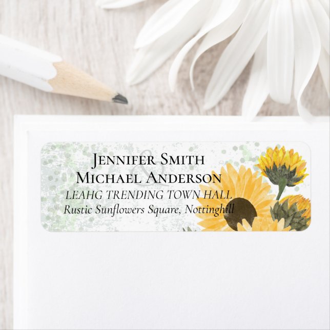 Garden Rustic Sunflower Modern Wedding (Insitu)
