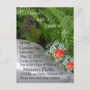 Garden Sale Invitation