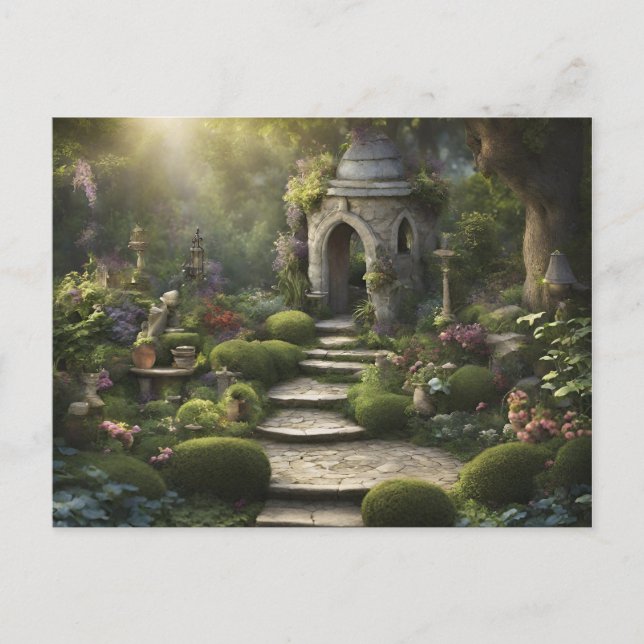 Garden Sanctuary Art Postcard (Front)