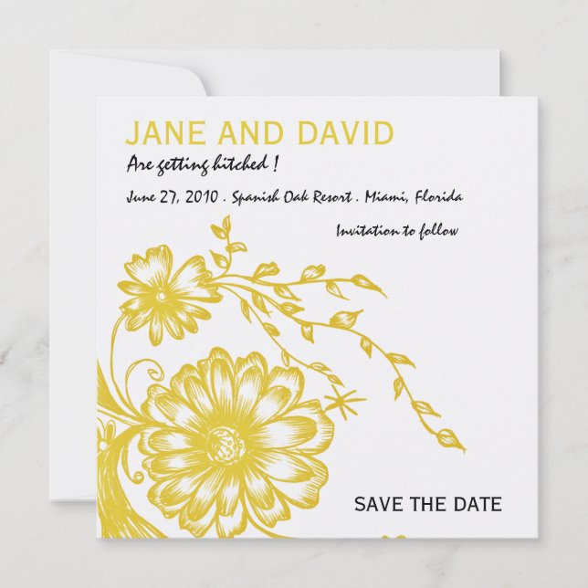 Garden - Save the date card (Front)