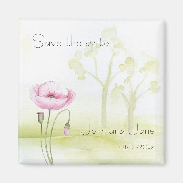 Garden Save the date Magnet (Front)