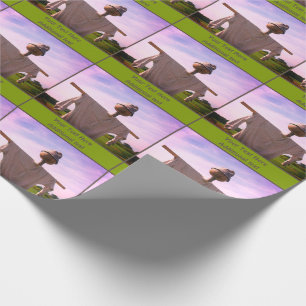 Garden Scarecrow Nature Personalised Wrapping Paper