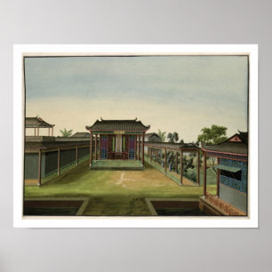 Garden Scene, c.1820-40 (w/c on paper) 2 Poster