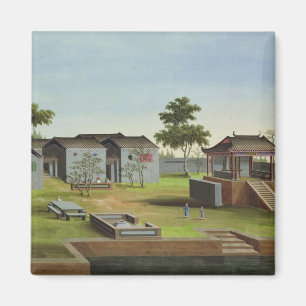 Garden Scene, c.1820-40 (w/c on paper) 3 Magnet