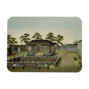 Garden Scene, c.1820-40 (w/c on paper) 4 Magnet