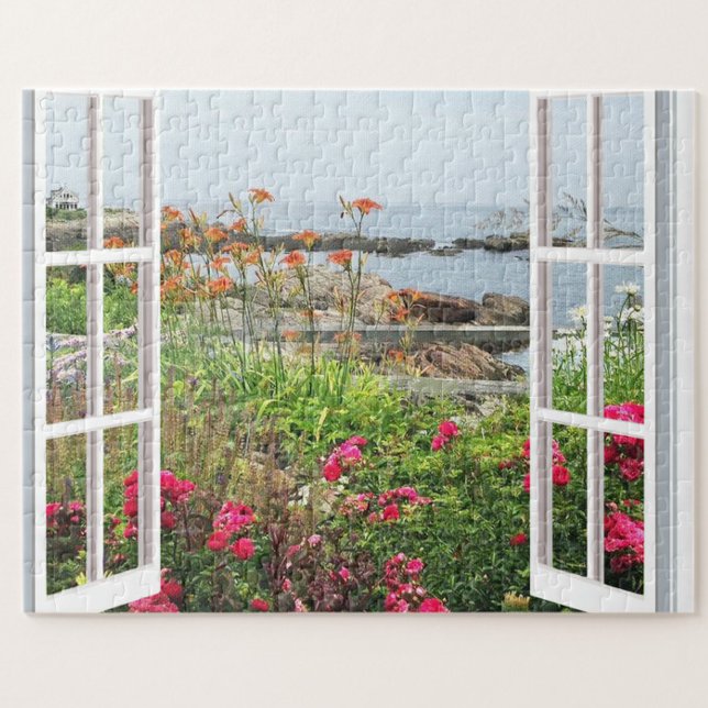GARDEN SEA SCENIC OGUNQUIT, MAINE  JIGSAW PUZZLE (Creator Uploaded)