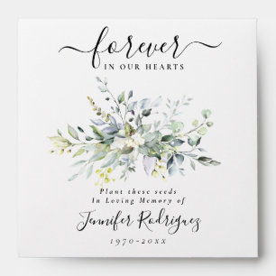 Garden Seed Packet Memorial Funeral Envelope
