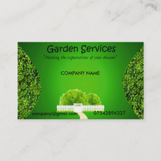 Garden Service Business card