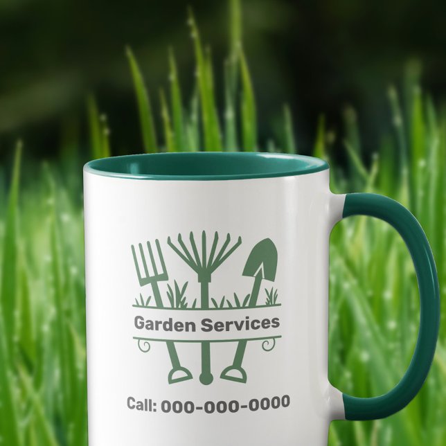 Garden Services - Tools Monogram Mug (Garden Services - Tools Monogram Mug)