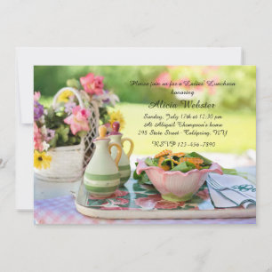 Garden Setting Luncheon Invitation