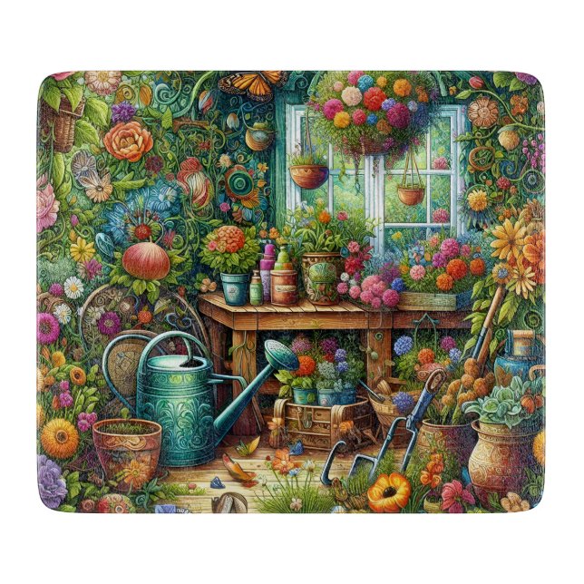 Garden Shed Cutting Board (Front)