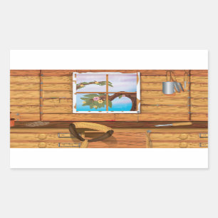 Garden Shed Rectangular Sticker