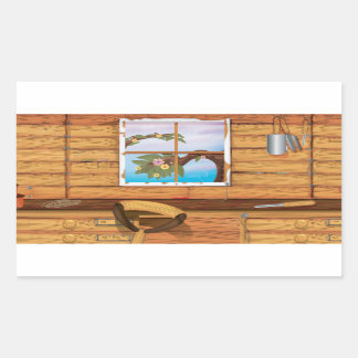 Garden Shed Rectangular Sticker