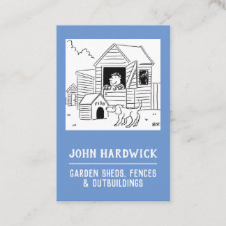 Garden Sheds, Fences & Outbuildings Business Card
