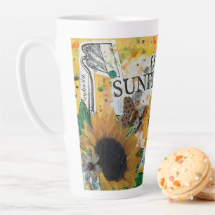 Garden Shop Sunflowers Latte Mug