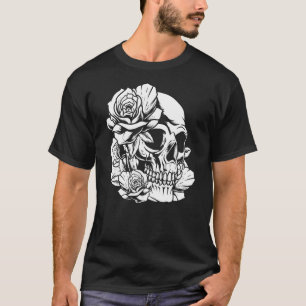 Garden Skull Gardener Rose Gardening T-Shirt