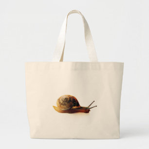 Garden Snail Nature Photography Large Tote Bag